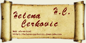 Helena Čerković vizit kartica